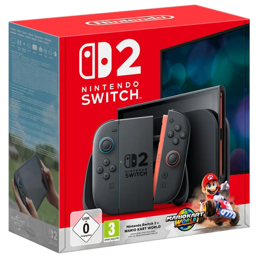 Console Nintendo Switch 2 + Mario Kart World 256GB - Black - Гейминг конзоли<<<Геймърска