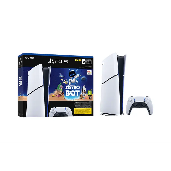 Console PlayStation 5 (Slim) Digital Edition + Astro Bot - Игрови конзоли<<<Конзоли и аксесоари<<<ТВ Аудио