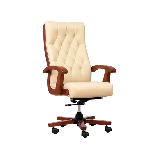 CONSUL cream leather armchair - Office armchairsFOE-BIU<<<ArmchairsFOE<<<ActionPL