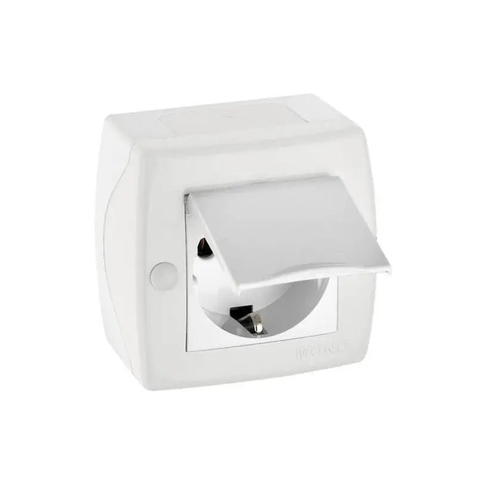 CONTACT COVER FOR OUTDOOR MOUNTING IP20 WHITE MONO OCTANS - Ключове и контакти<<<Електроматериали<<<Praktiker&&&Ключове