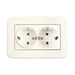 CONTACT DOUBLE CREAM VIKO BY PANASONIC Rollina - Ключове и контакти<<<Електроматериали<<<Praktiker&&&Ключове и