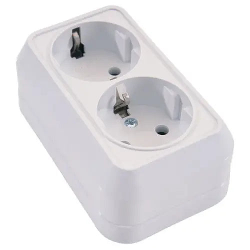 CONTACT DOUBLE FOR OUTDOOR MOUNTING WHITE IP20 MAKEL MIMOSA - Ключове и