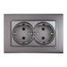 CONTACT DOUBLE GRAY VIKO BY PANASONIC Linnera Life - Ключове и контакти<<<Електроматериали<<<Praktiker&&&Ключове и
