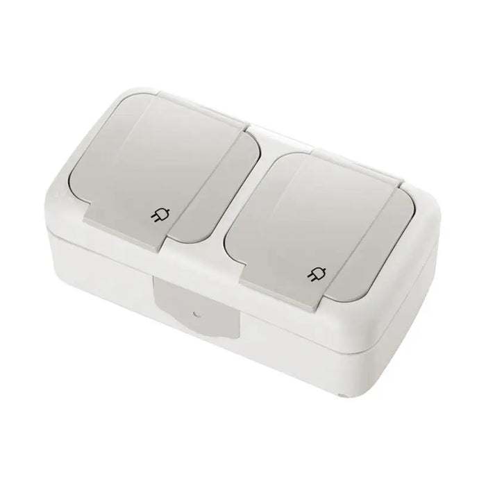 CONTACT DOUBLE IP54 VIKO BY PANASONIC Palmiye - Ключове и контакти<<<Електроматериали<<<Praktiker&&&Ключове и