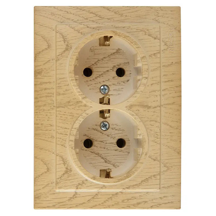 CONTACT DOUBLE MAPLE NILSON - Ключове и контакти<<<Електроматериали<<<Praktiker&&&Ключове и