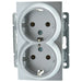 CONTACT DOUBLE MECHANISM SILVER MONO DESPINA - Ключове и контакти<<<Електроматериали<<<Praktiker&&&Ключове и