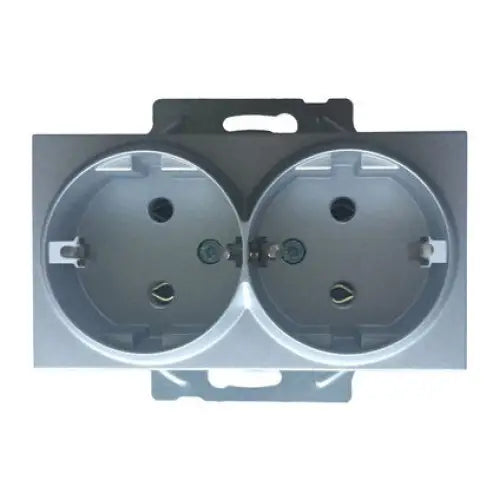 CONTACT DOUBLE MECHANISM WITH PANASONIC COVER - Ключове и контакти<<<Електроматериали<<<Praktiker