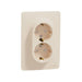 CONTACT DOUBLE SHUKO 16A IVORY SCHNEIDER UNICA (NU206744) - Ключове и контакти<<<Електроматериали<<<Praktiker&&&Ключове