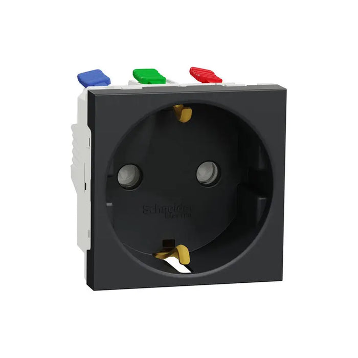 CONTACT SHUKO ANTHRACITE SCHNEIDER UNICA (NU305754) - Ключове и контакти<<<Електроматериали<<<Praktiker&&&Ключове и