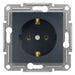 CONTACT SHUKO SINGLE ANTHRACITE SCHNEIDER ASFORA - Ключове и контакти<<<Електроматериали<<<Praktiker&&&Ключове и