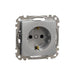 CONTACT SINGLE ALUMINUM SCHNEIDER SEDNA (SDD113022) - Ключове и контакти<<<Електроматериали<<<Praktiker&&&Ключове и