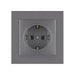 CONTACT SINGLE ANTHRACITE NILSON ALEGRA - Ключове и контакти<<<Електроматериали<<<Praktiker&&&Ключове и