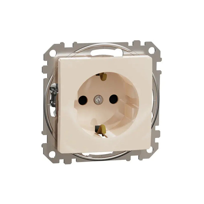 CONTACT SINGLE CREAM SCHNEIDER SEDNA (SDD112022) - Ключове и контакти<<<Електроматериали<<<Praktiker&&&Ключове и
