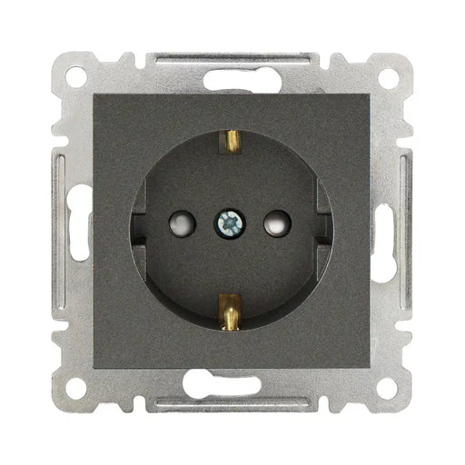 CONTACT SINGLE WITH CHILD PROTECTION MECHANISM GRAPHITE MAKEL KAREA LINE - Ключове и