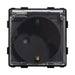 CONTACT SINGLE WITH COVER BLACK LUXON - Ключове и контакти<<<Електроматериали<<<Praktiker&&&Ключове и
