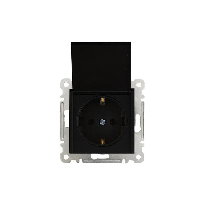CONTACT SINGLE WITH COVER MECHANISM BLACK MAKEL KAREA LINE - Ключове и