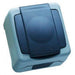 CONTACT SINGLE WITH COVER MOISTURE PROTECTION IP55 GRAY MAKEL ALOE VERA - Ключове и
