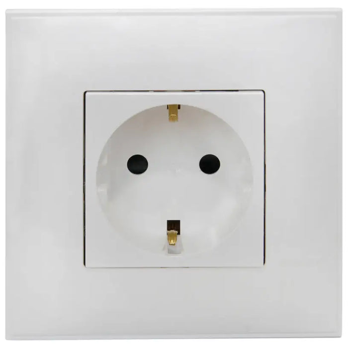 CONTACT SINGLE WITH FRAME WHITE BTICINO CLASSIA - Ключове и контакти<<<Електроматериали<<<Praktiker&&&Ключове и