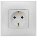 CONTACT SINGLE WITH FRAME WHITE BTICINO CLASSIA - Ключове и контакти<<<Електроматериали<<<Praktiker&&&Ключове и