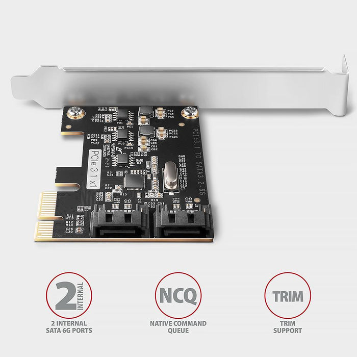 Controller ESTILLO AXAGON PCES-SJ2 PCI-ex For 2 pcs. internal SATA 6G ports - Входно-изходни контролери<<<Компютърни