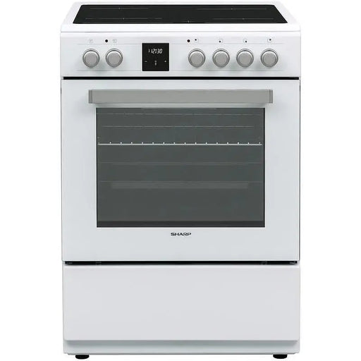 Cooker (current) Sharp KF-76FVDT22WMK-EU Ceramic White - Готварски печки<<<Домакински електроуреди<<<ZoraSite