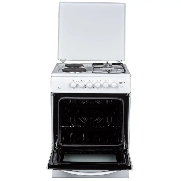 Cooker (electric/gas) Crown CR-6060V 2 gas 2 current White - Готварски печки<<<Домакински електроуреди<<<ZoraSite