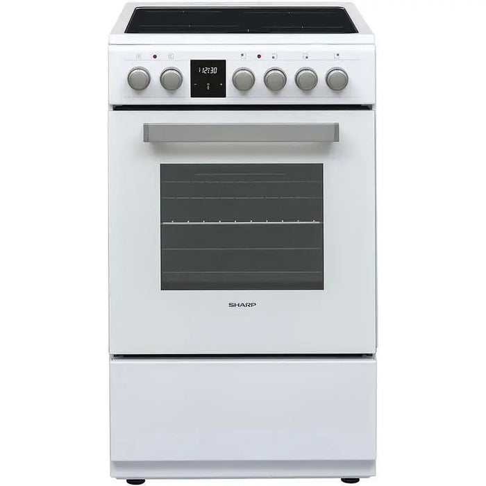 Cooker (electric) Sharp KF-56FVDT22WMK-EU Ceramic White - Готварски печки<<<Домакински електроуреди<<<ZoraSite