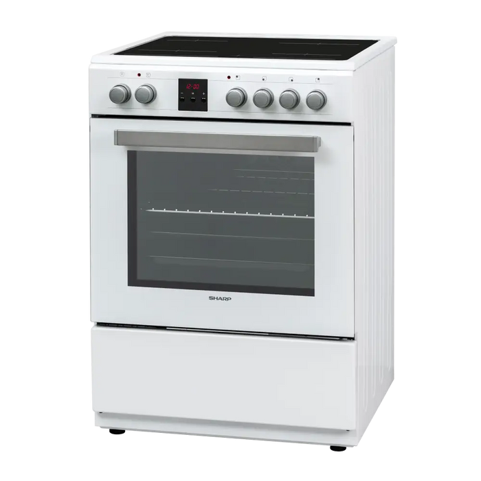Cooker (electric) Sharp KF-76FVDD22WMK-CH Ceramic White - Готварски печки<<<Домакински електроуреди<<<ZoraSite