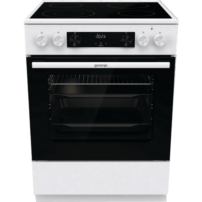 Cooker GORENJE GECS6C70WC - Стъклокерамични печки<<<Готварски печки<<<Едра бяла техника<<<TechnoMix&&&Готварски