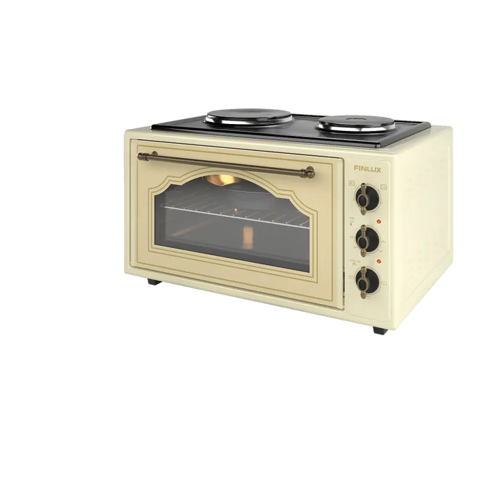 Cooker (mini) Finlux FMC-9601DP 2 current Champagne - Мини готварски печки<<<Домакински електроуреди<<<ZoraSite