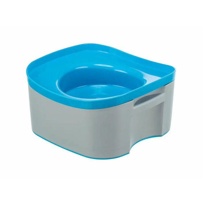 Cooling Pet Water Bowl Trixie Blue Dark grey Plastic 21 × 11 × 21 CM - Домашни Животни<<<Дом Градина<<<BigBuy&&&Купички