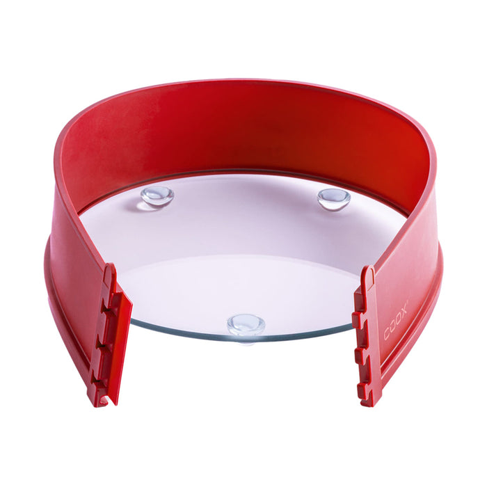 SILICONE MOLD WITH GLASS BASE Ф26Х7/3.4 L RED COOX