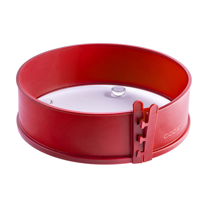 SILICONE MOLD WITH GLASS BASE Ф26Х7/3.4 L RED COOX
