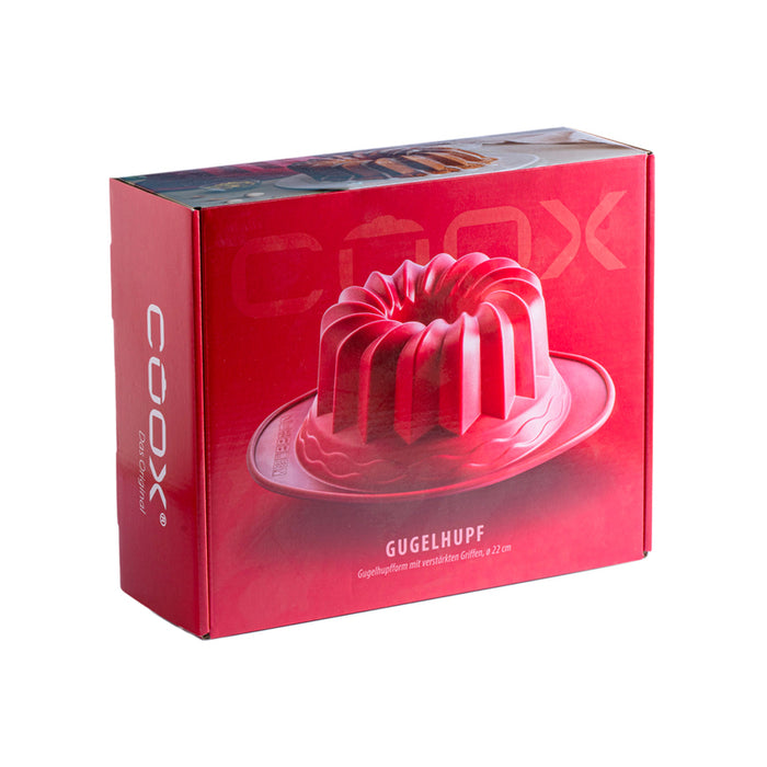 SILICONE CUPCAKE MOLD 29.5X22X10 CM RED COOX