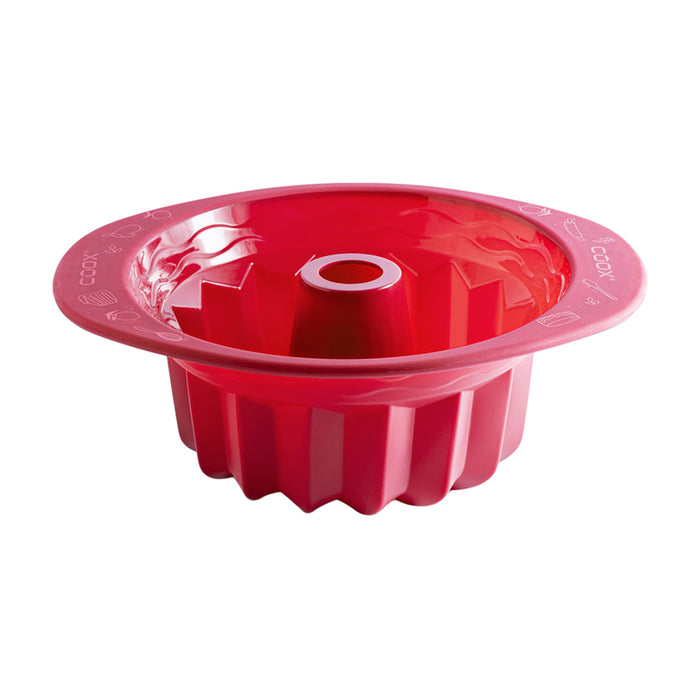 SILICONE CUPCAKE MOLD 29.5X22X10 CM RED COOX