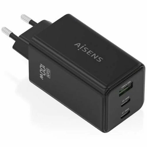 Cordless Charger Aisens ASCH-100W3P052-BK Black 100 W - Електроника Телефони и таблети<<<Компютри|