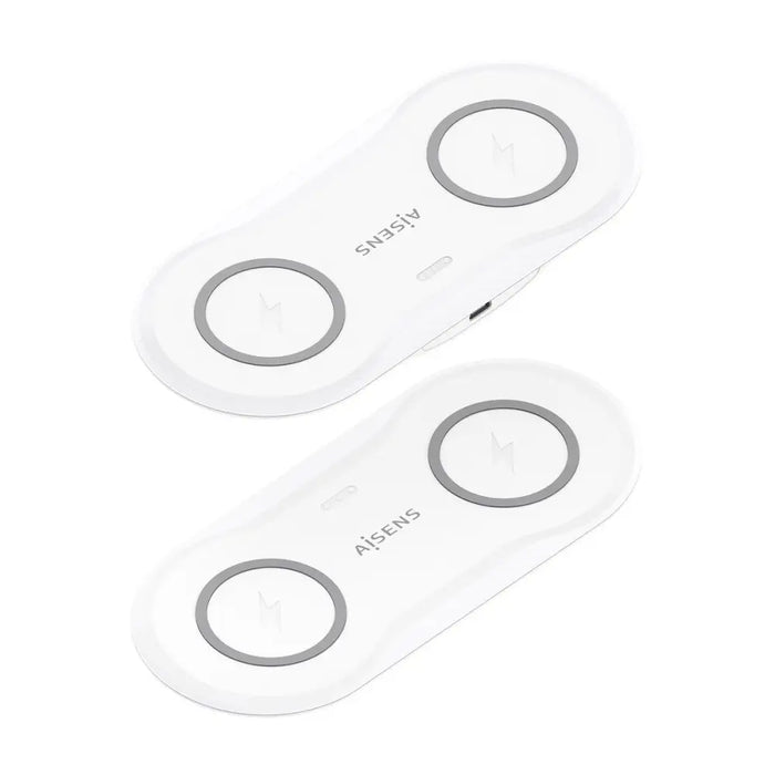 Cordless Charger Aisens ASCH-15W2WC059-W White - Електроника Телефони и таблети<<<Компютри| Електроника<<<BigBuy&&&USB