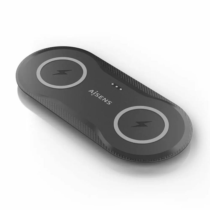 Cordless Charger Aisens ASCH-15W2WC060-BK Black - USB зарядни и кабели<<<Електроника Телефони и таблети<<<Компютри|