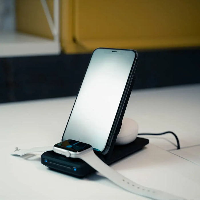 Cordless Charger KSIX Apple-compatible 15W - Електроника Телефони и таблети<<<Компютри| Електроника<<<BigBuy&&&USB