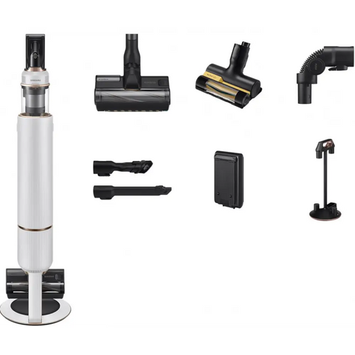 Cordless Vacuum Cleaner SAMSUNG Bespoke Jet Plus VS20B95823W/GE 210W All in One Clean Station White - Вертикални