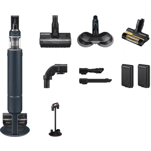 Cordless Vacuum Cleaner SAMSUNG Bespoke Jet Plus VS20B95973B/GE 210W All in One Clean Station Dark Blue - Вертикални