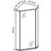 CORNER BATHROOM CABINET WITH MIRROR INTER CERAMIC SYDNEY - Мебели<<<Мебели и огледала за