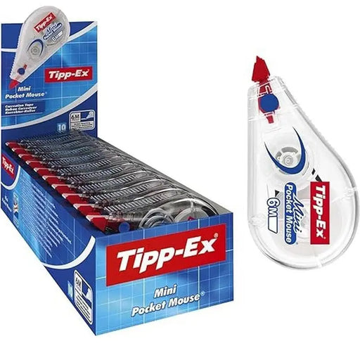 CORRECTOR TIPP-EX MOUSE TYPE 5 MM 10 PCS. BIC - Гуми<<<Канцеларски материали<<<AmperelB2B