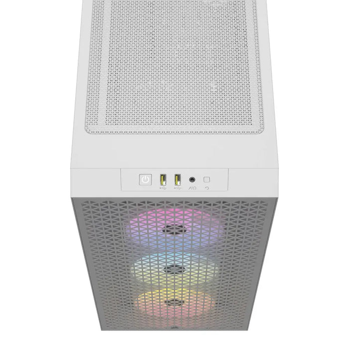 Corsair 3000D RGB Airflow Mid Tower Case White - Кутии за компютри<<<Компютърни компоненти<<<ValiAPI&&&Компютър Мрежи и