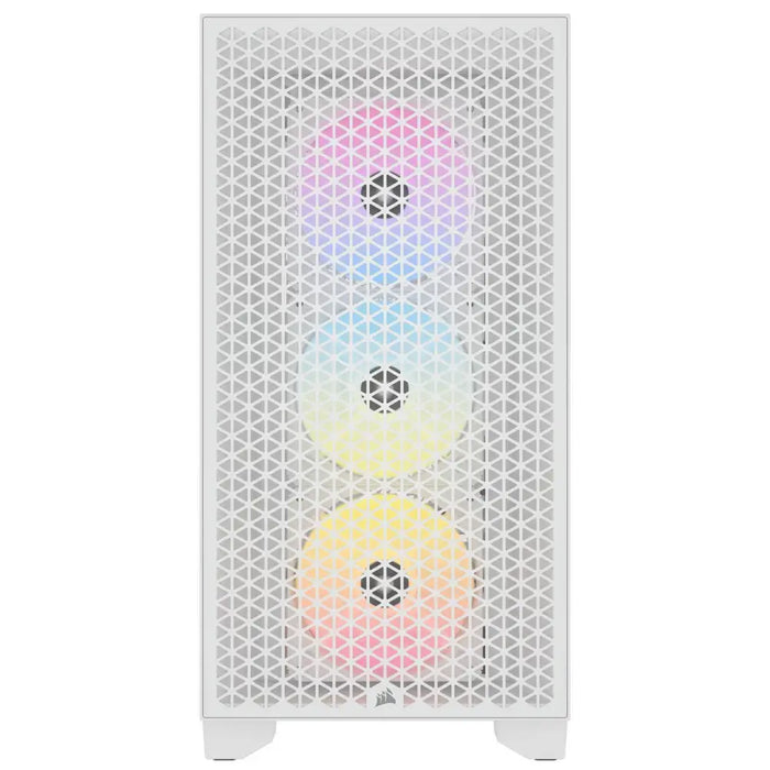 Corsair 3000D RGB Airflow Mid Tower Case White - Кутии за компютри<<<Компютърни компоненти<<<ValiAPI&&&Компютър Мрежи и