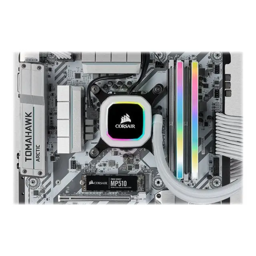 CORSAIR DDR4 32GB 2x16GB 3200MHz DIMM CL16 VENGEANCE RGB Pro SL White 1.35V XMP 2.0 - Памети за настолни