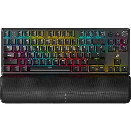 Corsair K70 CORE TKL RGB Gaming Wireless/Bluetooth Mechanical Keyboard Corsair MLX Red Switch - Геймърски