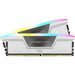 CORSAIR VENGEANCE RGB 32GB 2x16GB DDR5 5200MHz DIMM Unbuffered 40-40-40-77 XMP 3.0 White Heatspreader RGB LED 1.25V