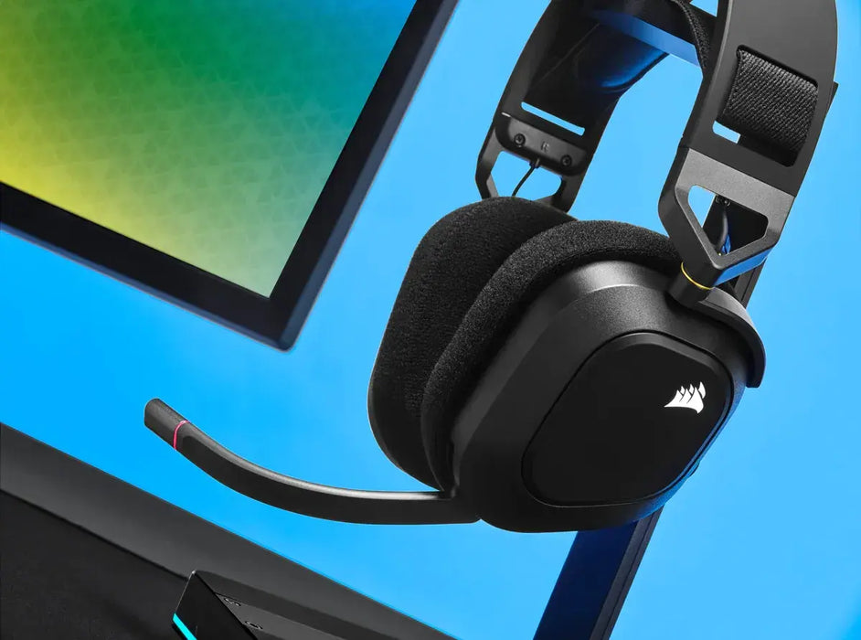 Corsair HS80 RGB Carbon Wireless PC/PS5/PS4 Gaming Headset with Mic