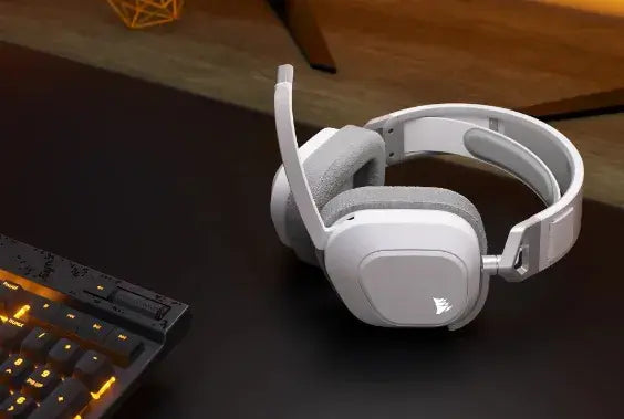 Gaming headset with microphone Corsair HS80 MAX White wireless and bluetooth PC/PS5/PS4